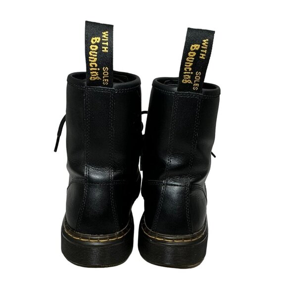 Dr Doc Martens Zavala Combat Boots Leather Black 8 Eye Lace Up 41 US 9-10 Women - Picture 5 of 11